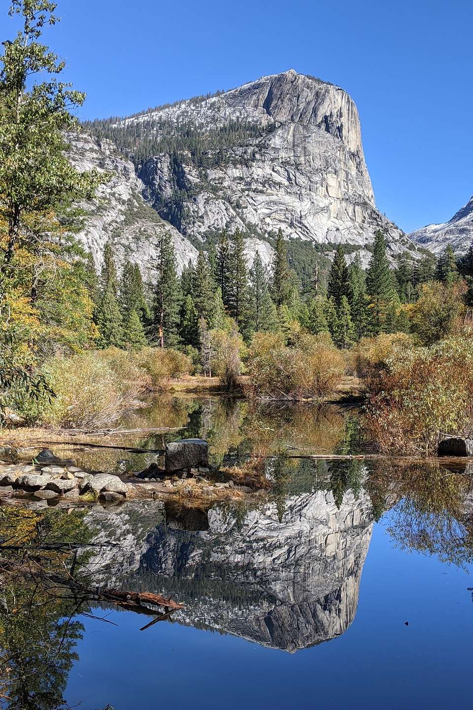 Mirror Lake finally being a mirror