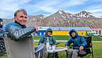 Dining alfresco near the Arctic Circle