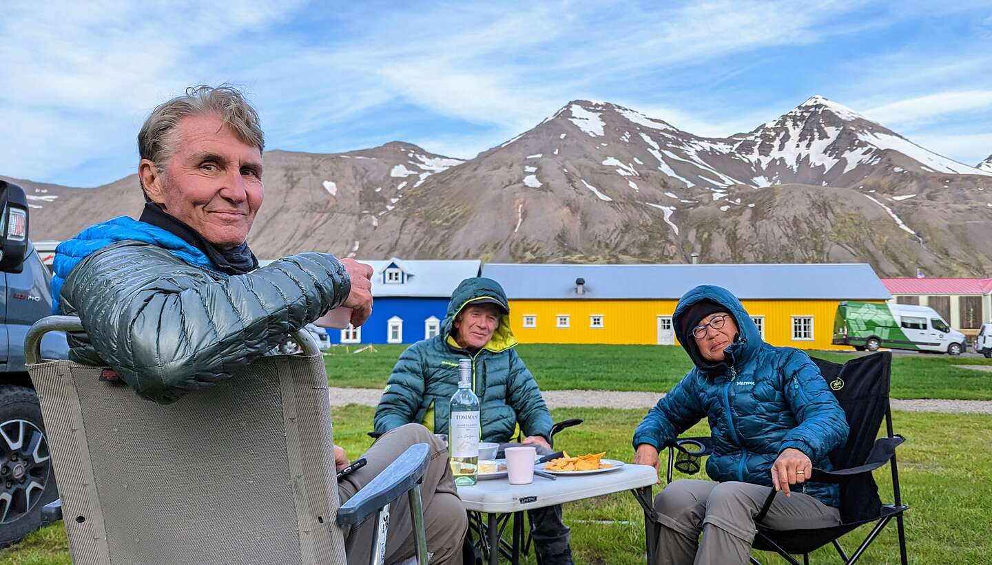 Dining alfresco near the Arctic Circle