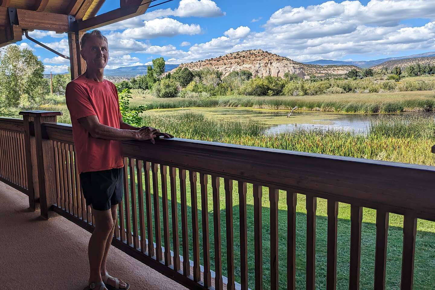 Our balcony at Boulder Mountain Lodge Our balcony at Boulder Mountain Lodge