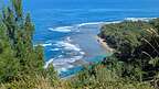 Ke'e Beach from the Kalalau trail 