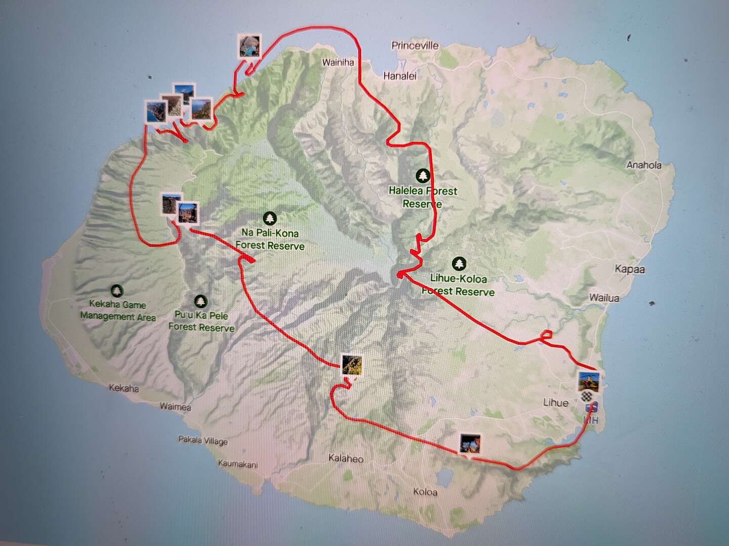 Our helicopter route Our helicopter route