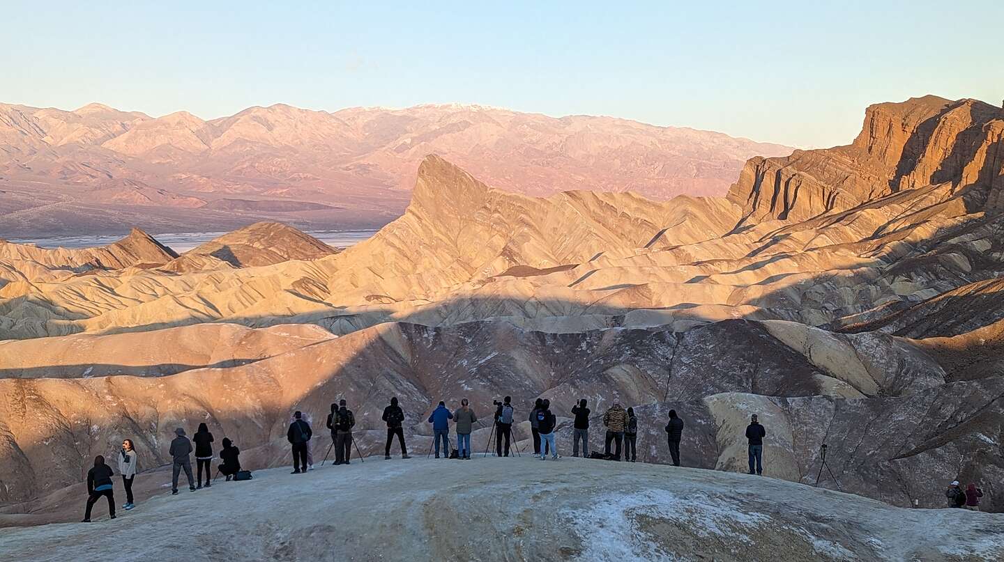 Sunrise gang at Zabriskie Point Sunrise gang at Zabriskie Point