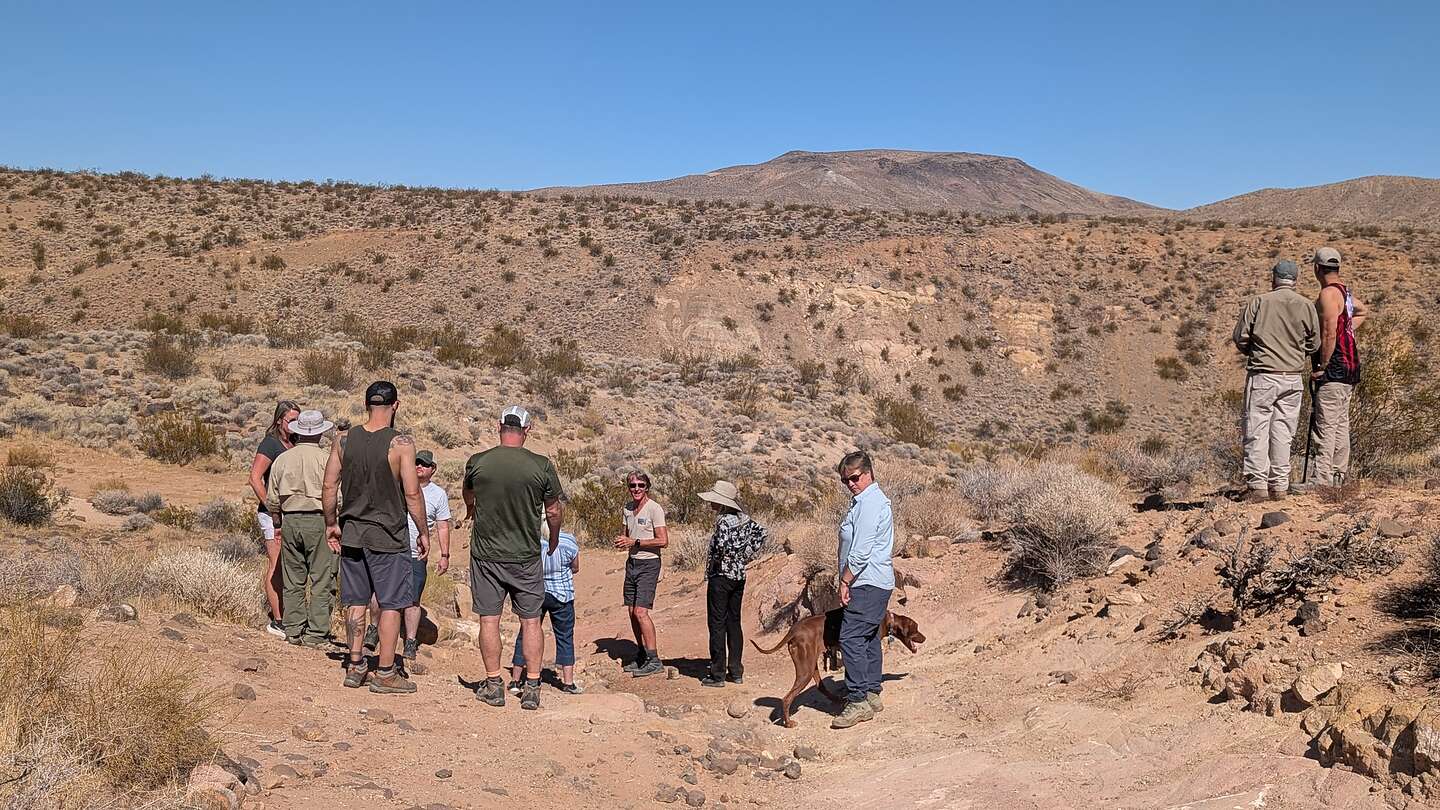 Scouting out our line Scouting out our line