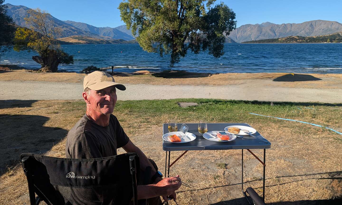 Dinner at our campsite Dinner at our campsite