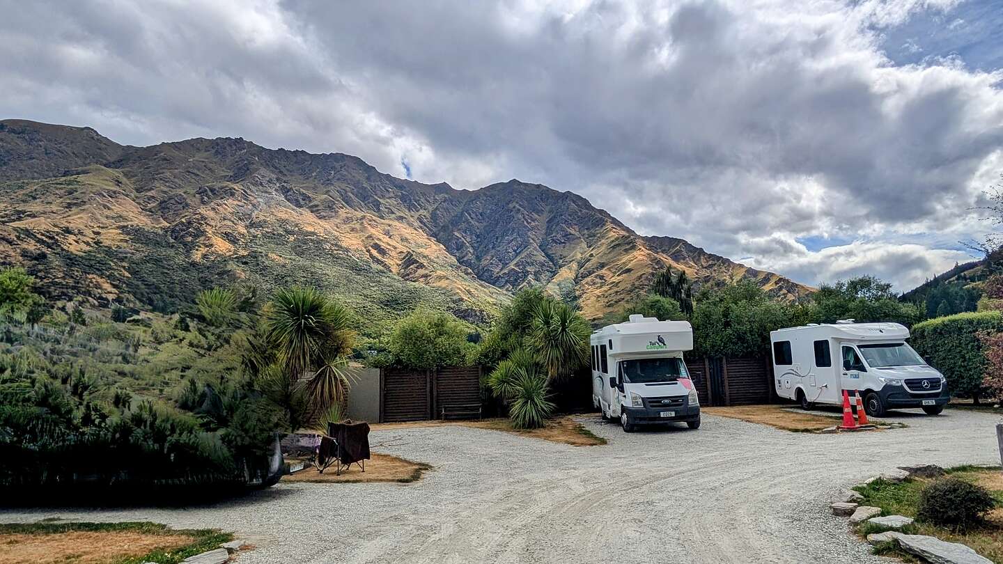 Our lovely campsite in Queenstown Our lovely campsite in Queenstown