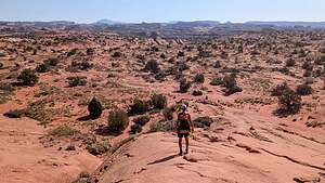 Setting off on the Golden Cathedral Trail