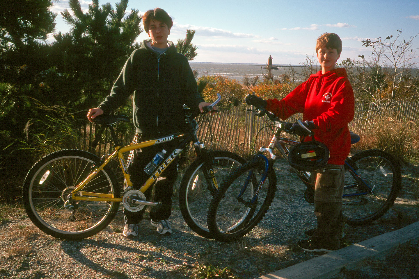 Boys with bikes