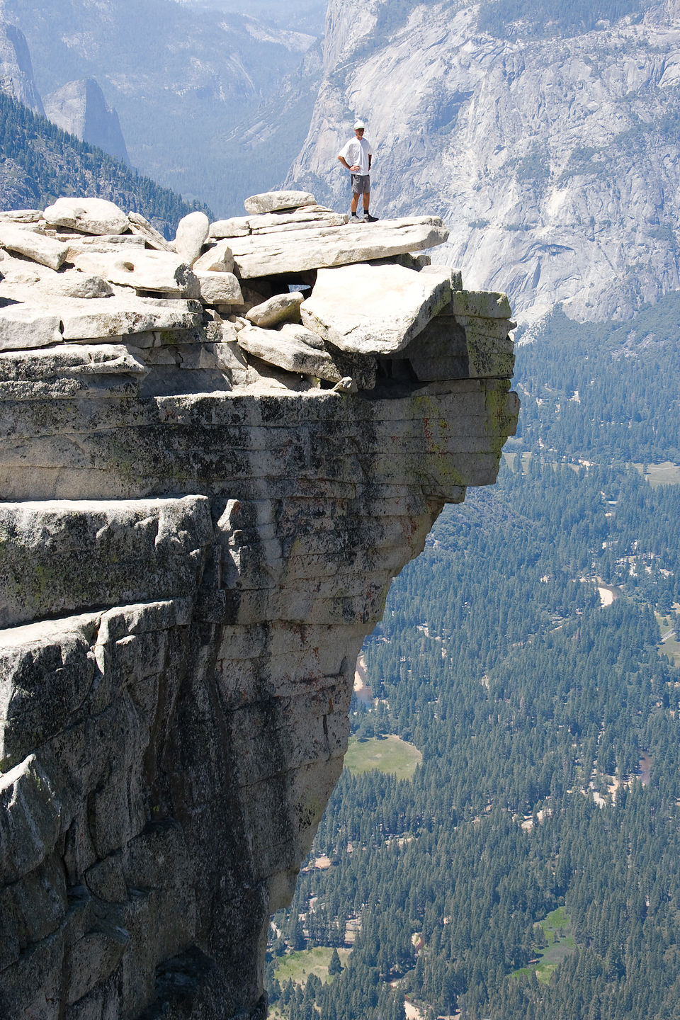 Dad on Half Dome ledge - TJG Dad on Half Dome ledge - TJG