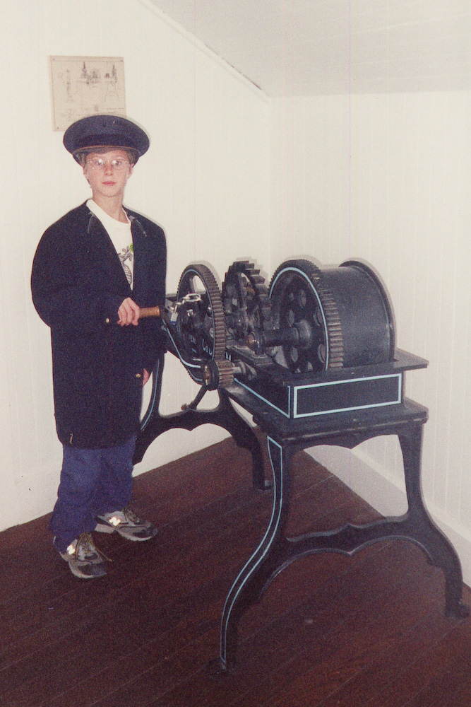 Tommy as lighthouse keeper Tommy as lighthouse keeper