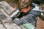 Tom videotaping hermit crab