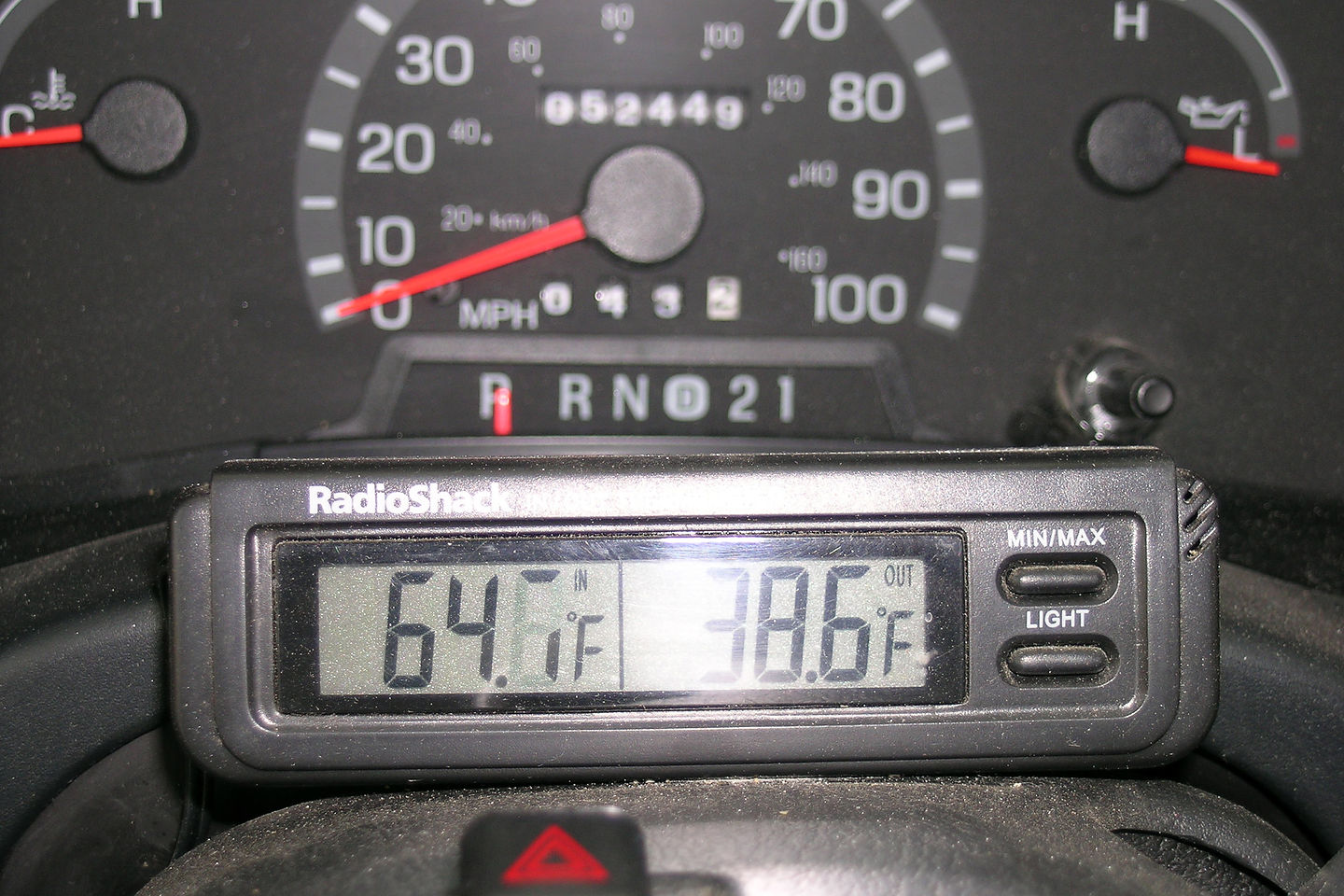 Radio Shack indoor/outdoor thermometer Radio Shack indoor/outdoor thermometer